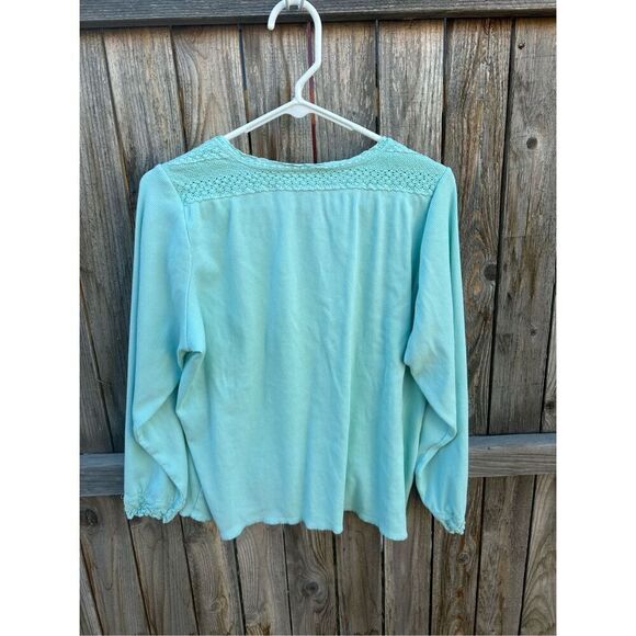 Denim & Co blouse vintage long sleeve size plus 1X - Picture 8 of 8